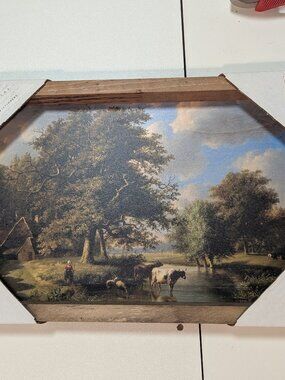 Twelve Timbers Wooded River Landscape Framed Art